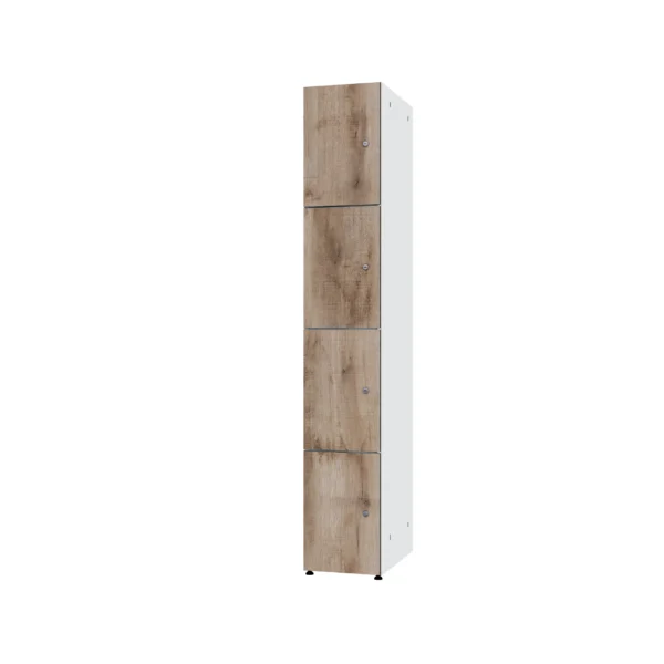 Modułowa szafka metal z HPL - Combo 4 poziomy