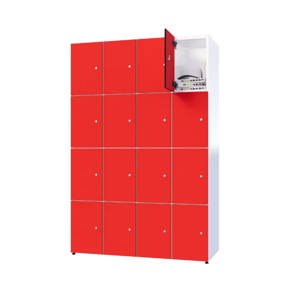 Modułowa szafka metal z HPL - Combo 4 poziomy