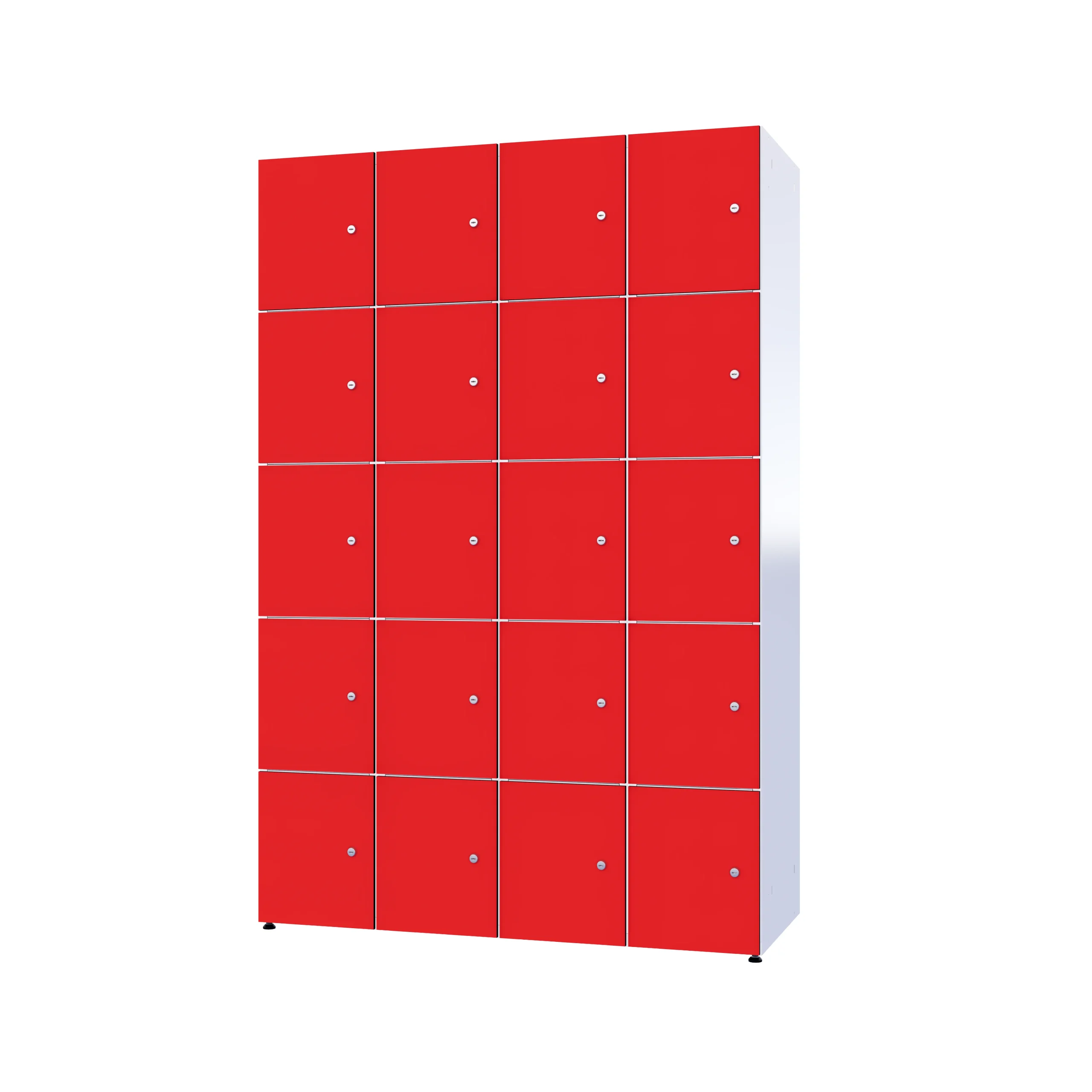 Depozytowa szafka metal z HPL 1200/1800 - kolor red Deluxe