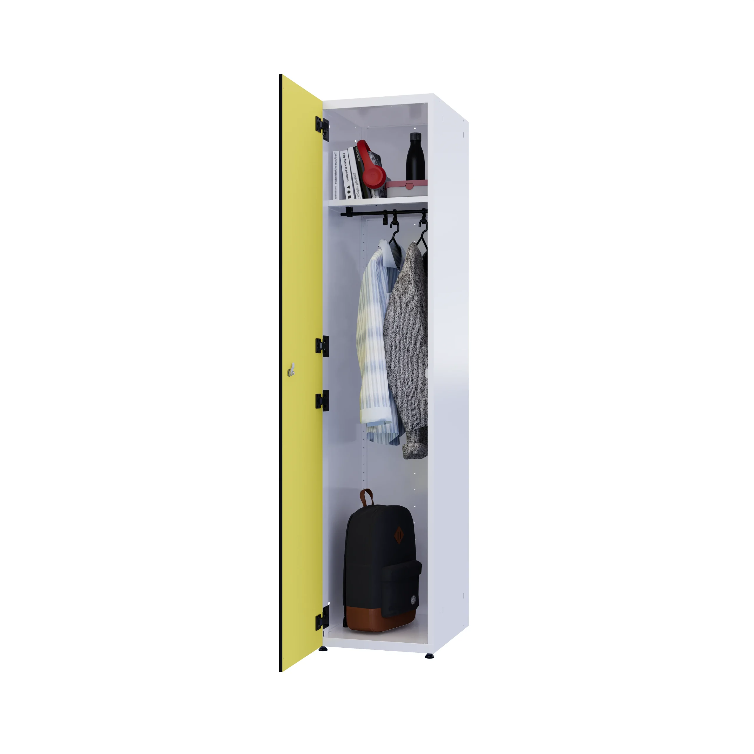 Depozytowa szafka metal z HPL - Combo w kolorze Juicy Lemon