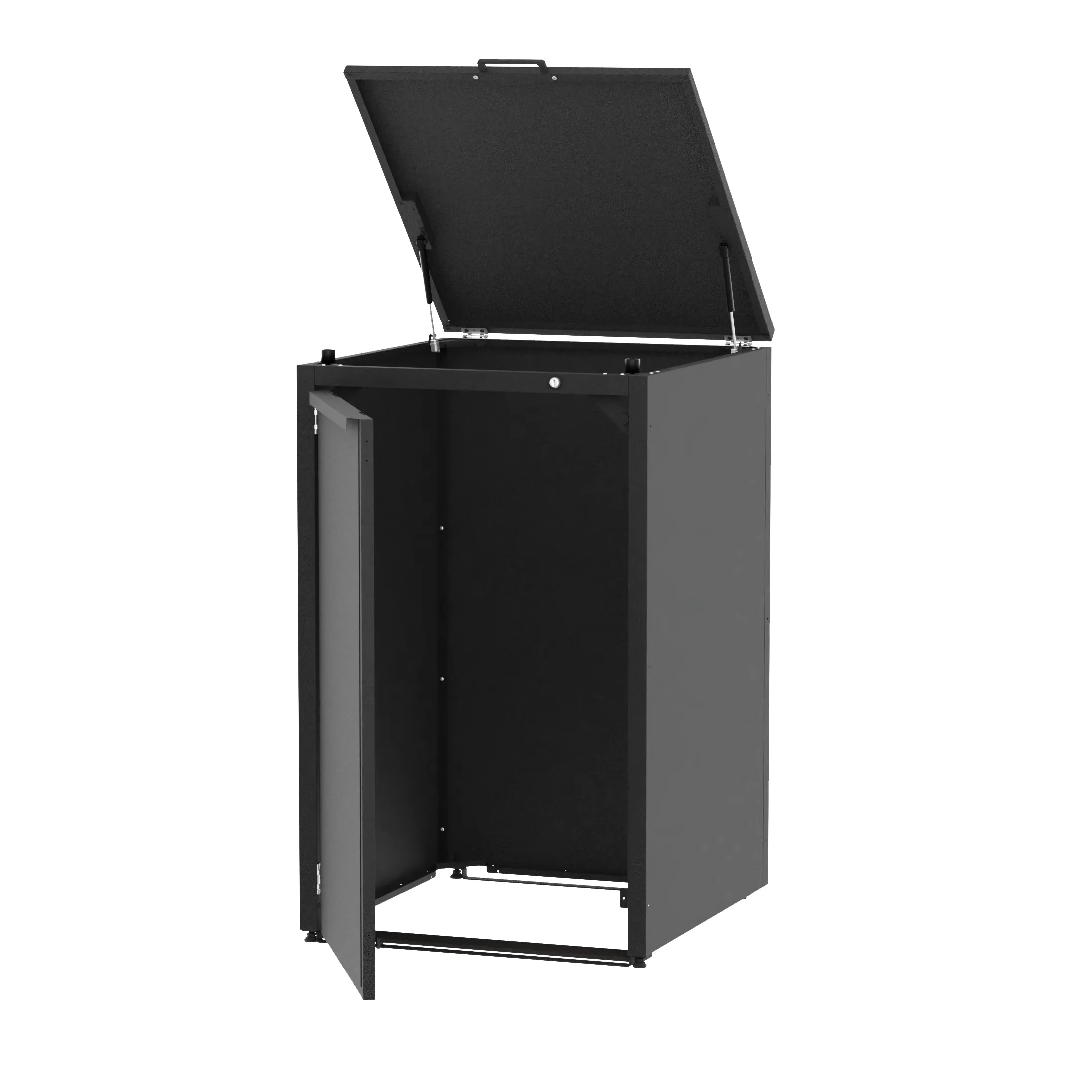 Metalowa obudowa pojemnika na odpady